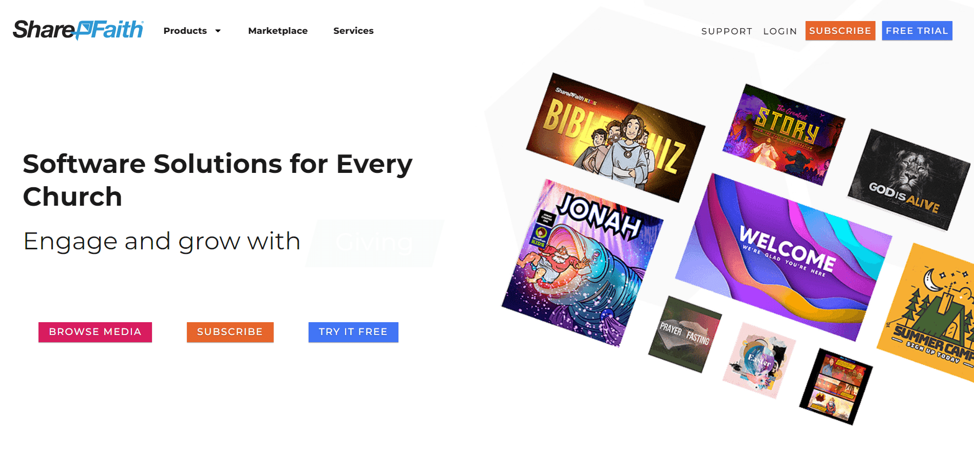 website builders for churches